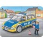 Puzzle set 4 buc vehicule de urgenta 2/4/6/8 piese